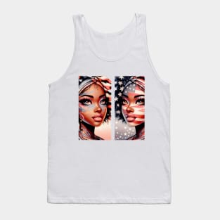 American Beauty, Faces Of Time | Catsie Cat Tank Top